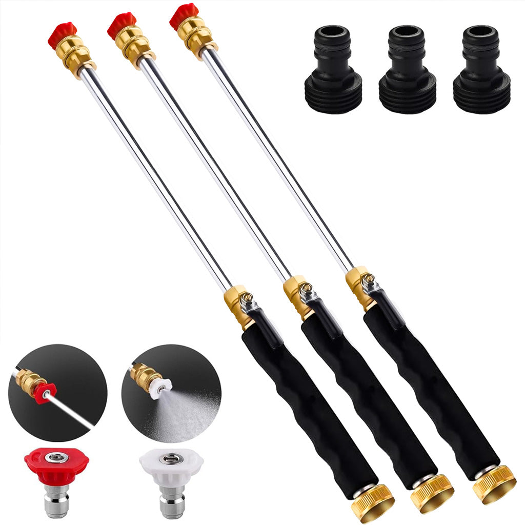 Ajaxfit™🏠🚀High Pressure Hose Nozzle – Power Washer Wand for Car, Patio & Garden Cleaning