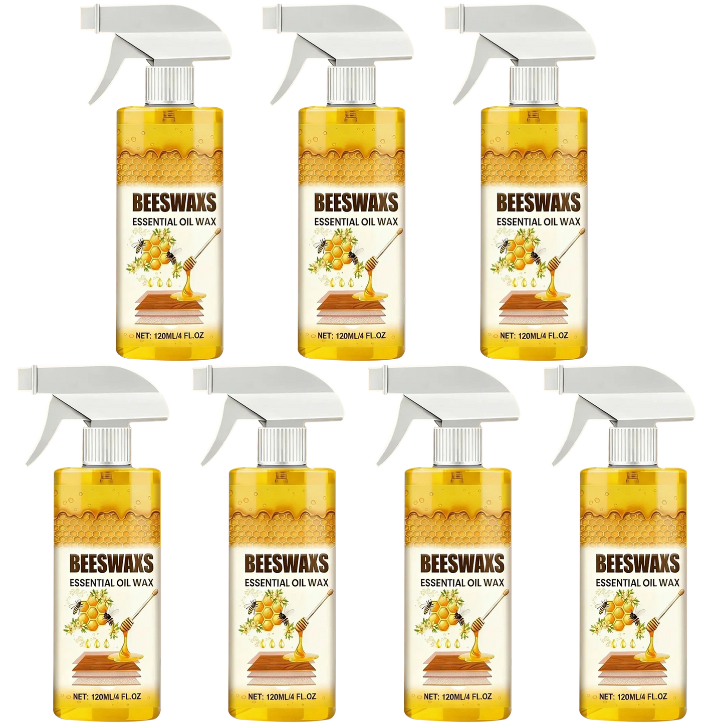 Ajaxfit™Beeswax Wood Polish Spray Natural Shine & Protection for Furniture, Floors, Cabinets – Non-Greasy, Anti-Dust Finish