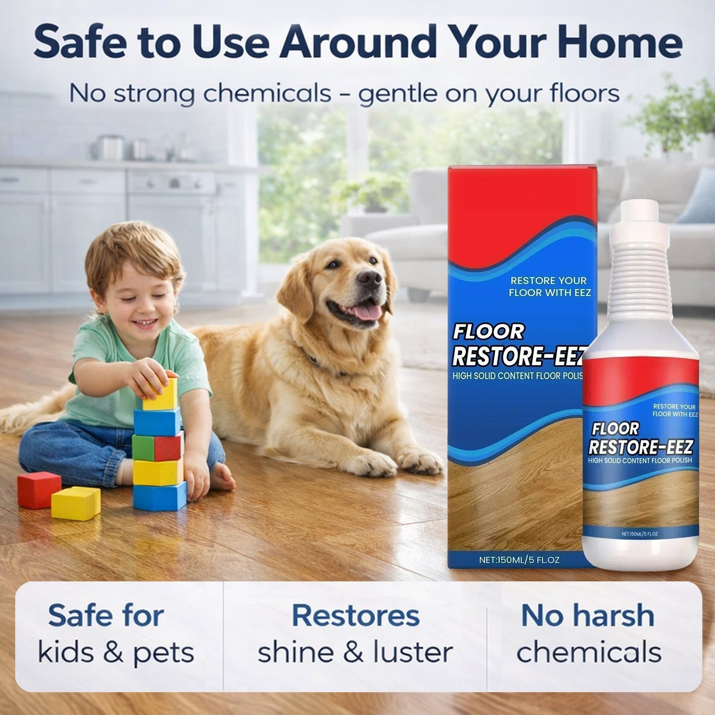 Ajaxfit™ Floor Restorer – Fast-drying, non-toxic shine. ✨ (offer)