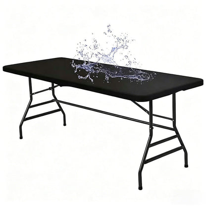 Vimbe™ Stretch Fabric Table Top Cap Cover – Elastic Edge, Waterproof & Reusable