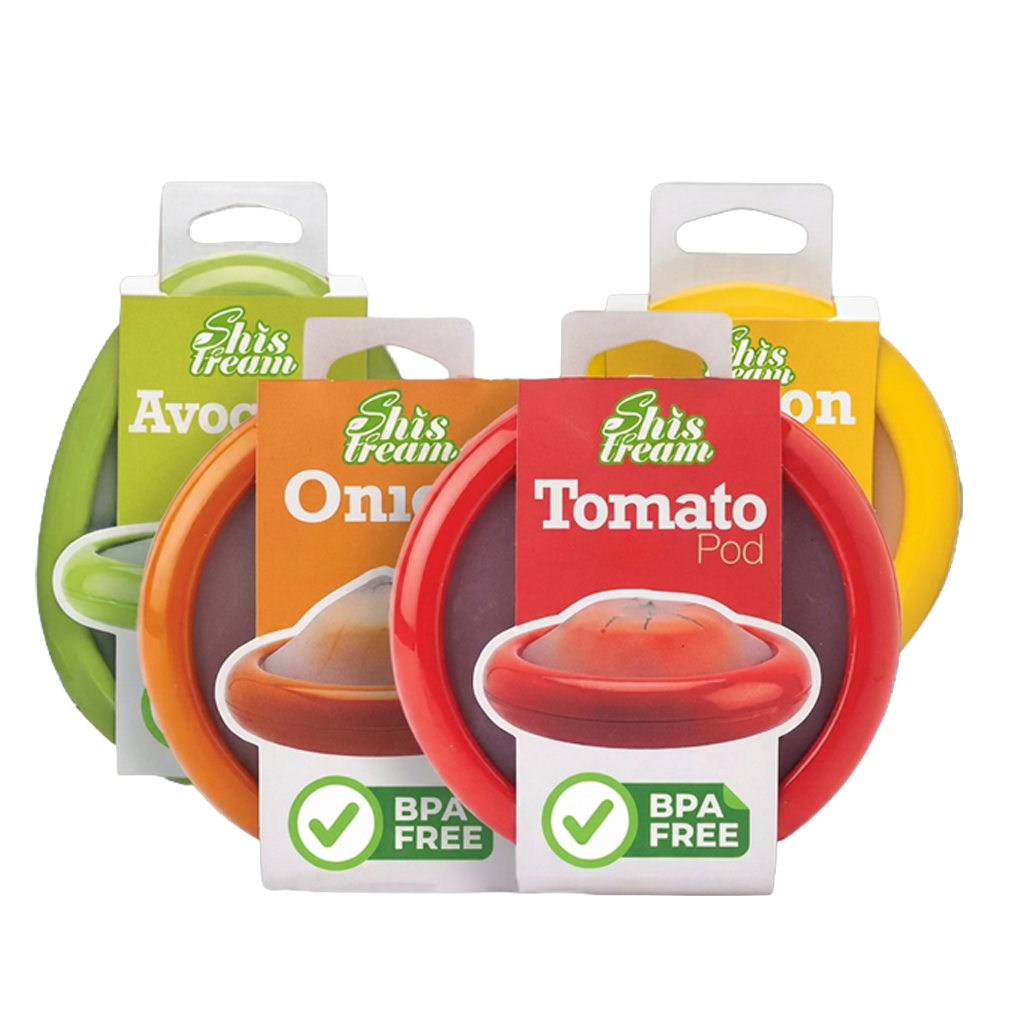 Ajaxfit™Reusable Silicone Stretch Pods 🍅🥑 – Keep Fruits & Vegetables Fresh Longer Without Plastic Wrap