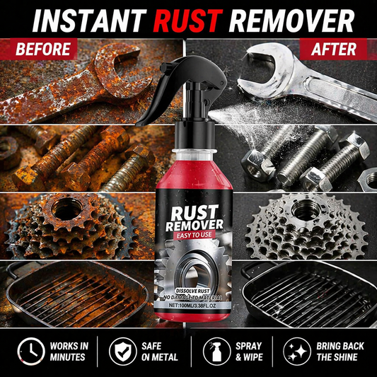 Ajaxfit™🔥 Nano Rust Remover Spray – Fast & Safe Metal Cleaner (offer)