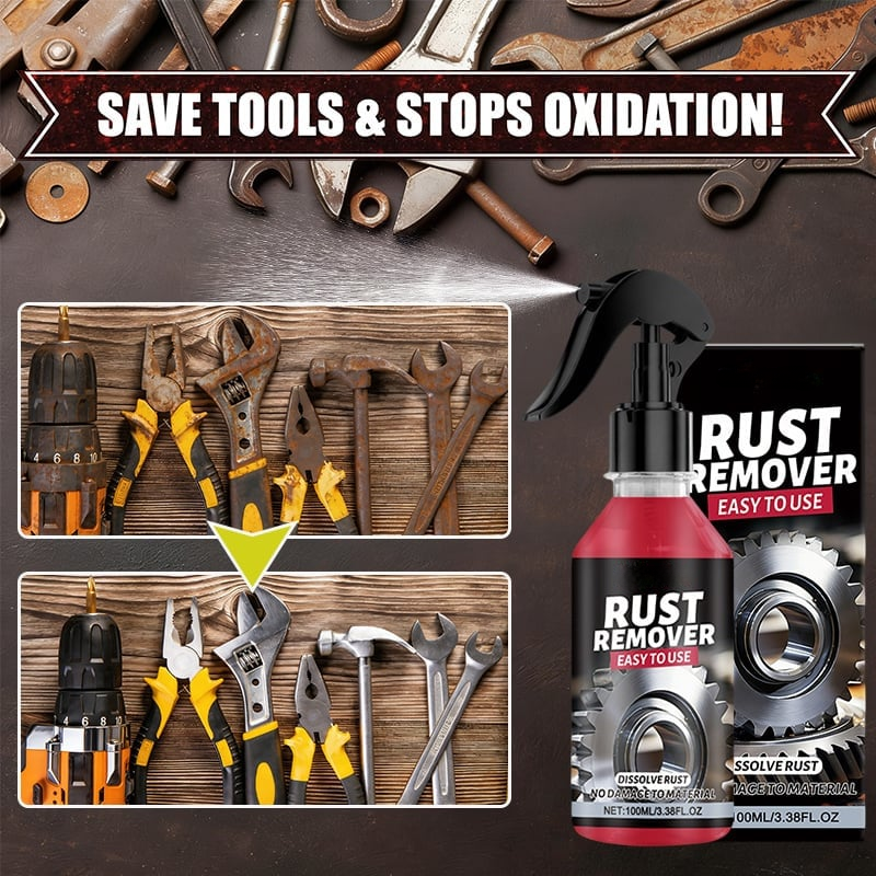 Ajaxfit™🔥 Nano Rust Remover Spray – Fast & Safe Metal Cleaner (offer)