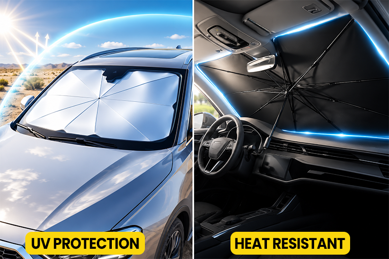 🔥Last Day 50% OFF - 2026 Upgraded Car Windshield Sun Shade Umbrella