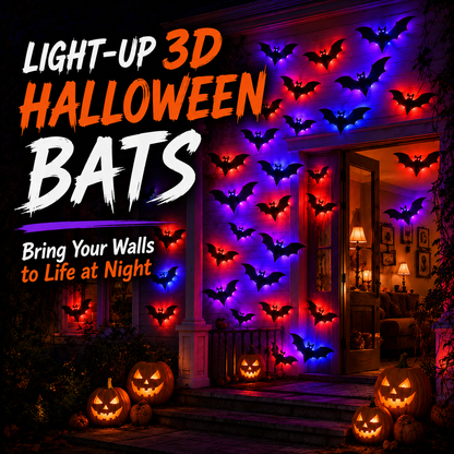 Glowing 3D Halloween Bat Decor 🦇🎃 (offer)