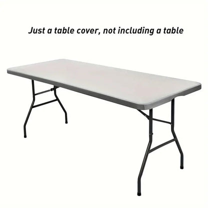 Vimbe™ Stretch Fabric Table Top Cap Cover – Elastic Edge, Waterproof & Reusable