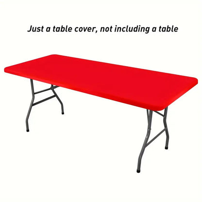 Vimbe™ Stretch Fabric Table Top Cap Cover – Elastic Edge, Waterproof & Reusable