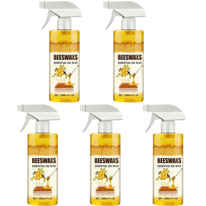 Ajaxfit™Beeswax Wood Polish Spray Natural Shine & Protection for Furniture, Floors, Cabinets – Non-Greasy, Anti-Dust Finish