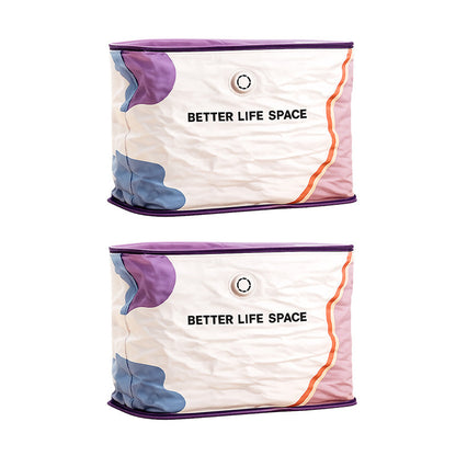 🥳2026 HOT SALE🥳💞 50% OFF! No‑Pump Vacuum Storage Bags – Press & seal, no pump needed. Saves 80% space, keeps clothes dry & dust‑free. Perfect for bulky bedding & off‑season gear. 🛏️🗄️