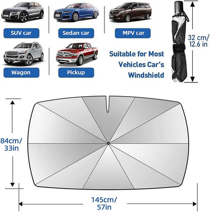 🔥Last Day 50% OFF - 2026 Upgraded Car Windshield Sun Shade Umbrella