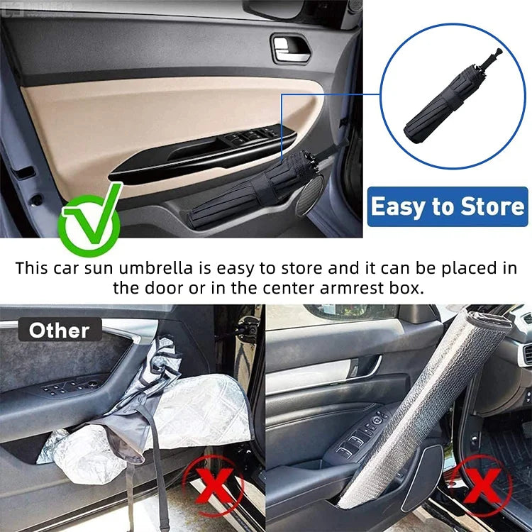 🔥Last Day 50% OFF - 2026 Upgraded Car Windshield Sun Shade Umbrella