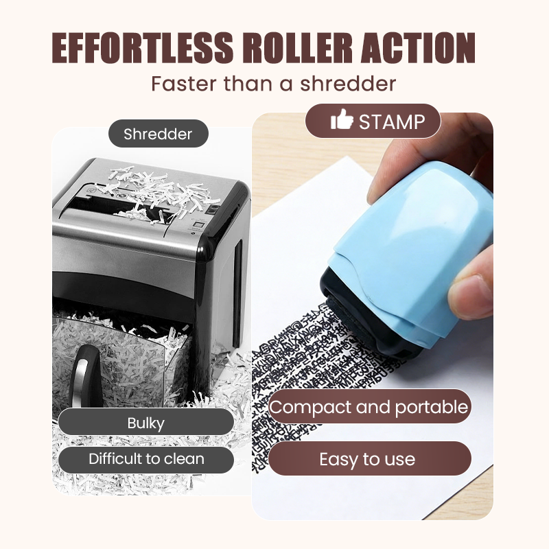 ⏳Final Hours Flash Sale $9.99!!💞50K+ SOLD!🛡️ ✉️Privacy Roller Stamp – Hide personal info instantly. No shredding needed. Refillable & portable. 🔏✨