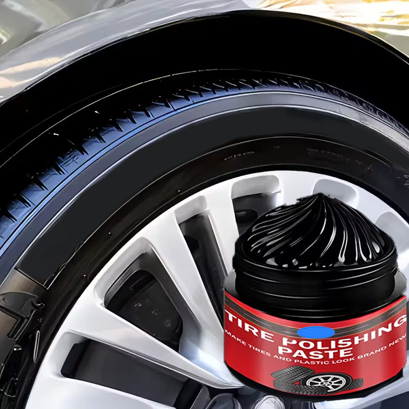 🚗Ajaxfit™ 3-in-1 Tire & Plastic Trim Renewal Paste – Restore Shine & Prevent Cracking