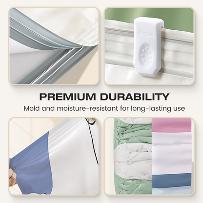 🔥No‑Pump Vacuum Storage Bags – Press & seal, no pump needed.