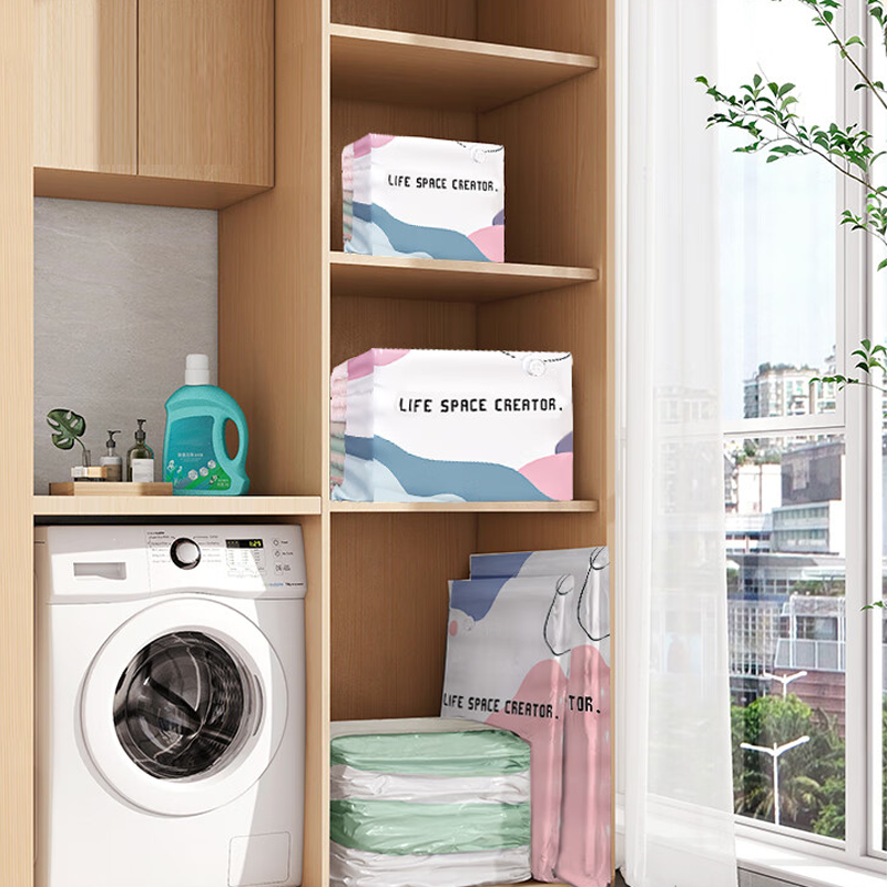 🔥No‑Pump Vacuum Storage Bags – Press & seal, no pump needed.